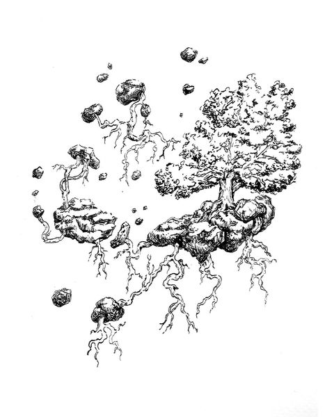 Print. Colección Naturaleza en tinta I. Árbol.