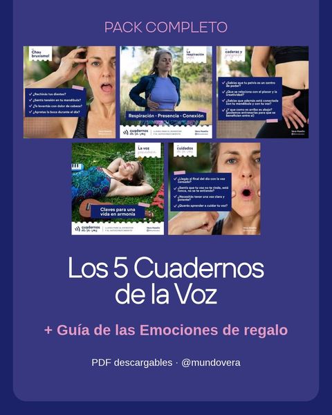 Los 5 Cuadernos de la Voz + Guía de regalo