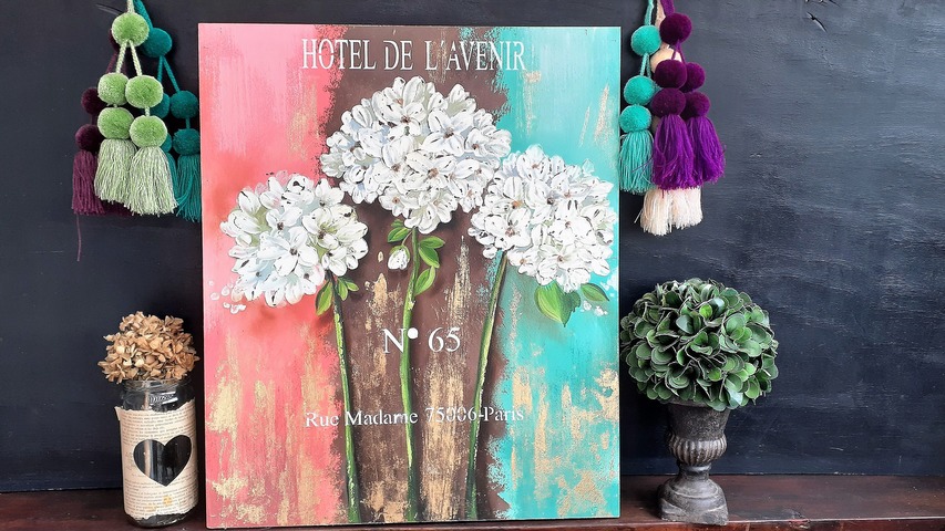 Hortensias Dimensionales - Clase en video Online