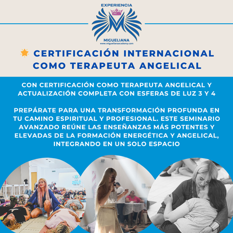 FORMACIÓN: CERTIFICACIÓN INTERNACIONAL COMO TERAPEUTA ANGELICAL