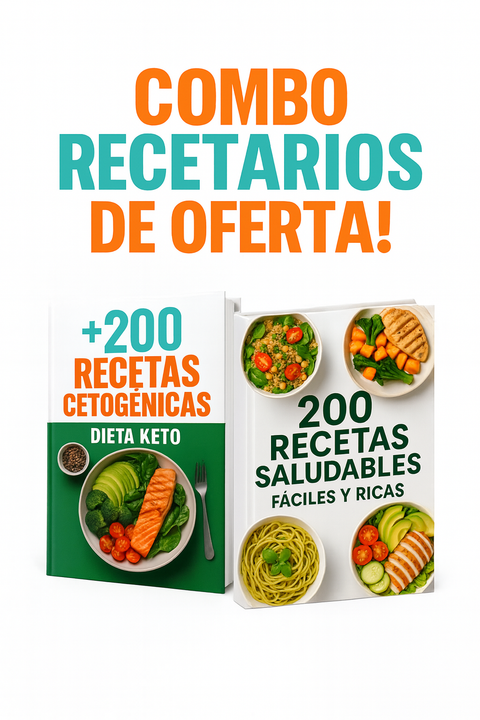 RECETARIO +400 RECETAS SALUDABLES, FACILES Y RICAS