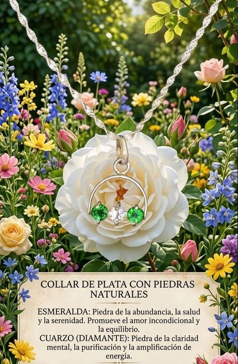 Esmeraldas y cuarzo