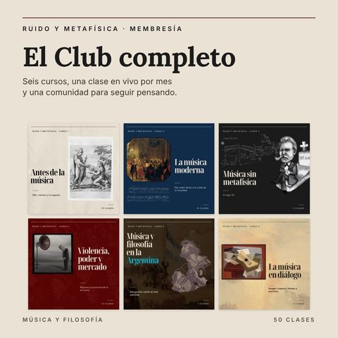 Membresía Ruido y Metafísica