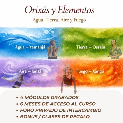 Curso Online de Danzas de Orixás y Elementos de la Naturaleza   