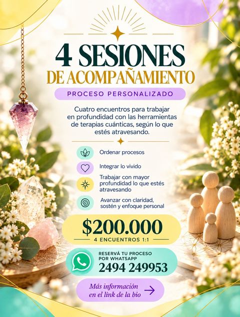 4 sesiones de acompañamiento 