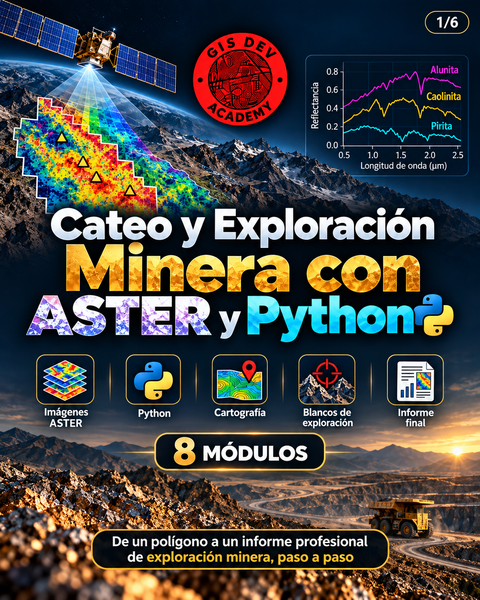 Curso Cateo y Exploración Minera con ASTER y Python
