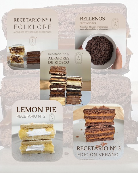 Recetarios N°1,N°2,N°3,N°4 y N°5 y N°6