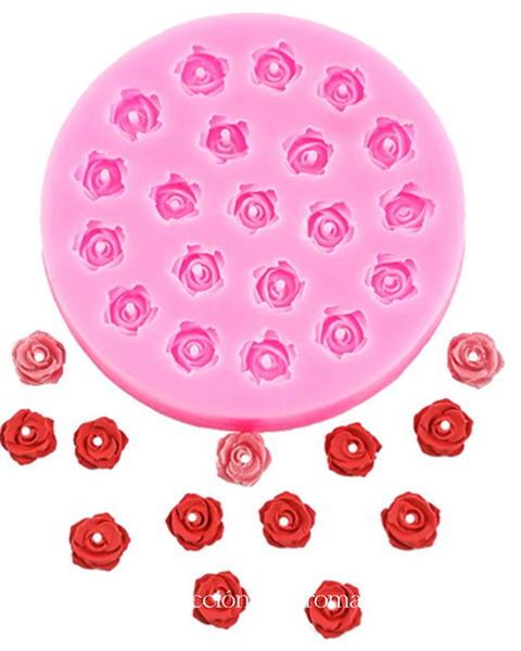 Molde Vela Jabon 20 Mini Rosas