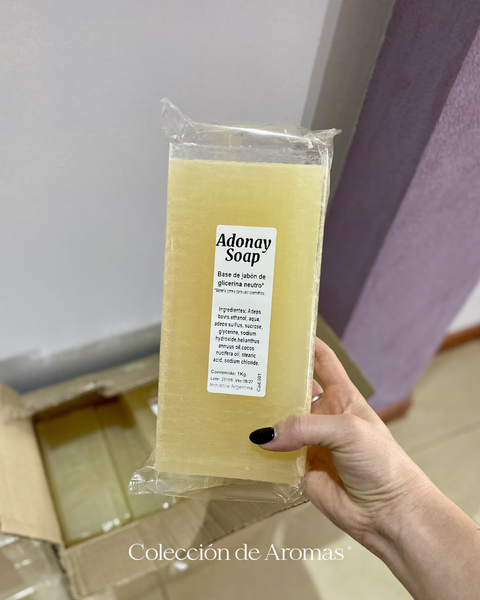 Barra Jabón Glicerina Ámbar