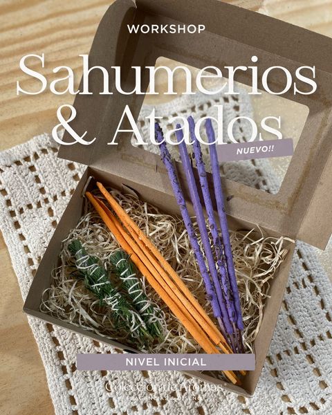 WORKSHOP PRESENCIAL: Sahumerios & Atados de Hierbas (Nivel Inicial)