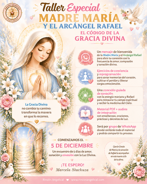 Madre María y Rafael con el Código de la Gracia Divina