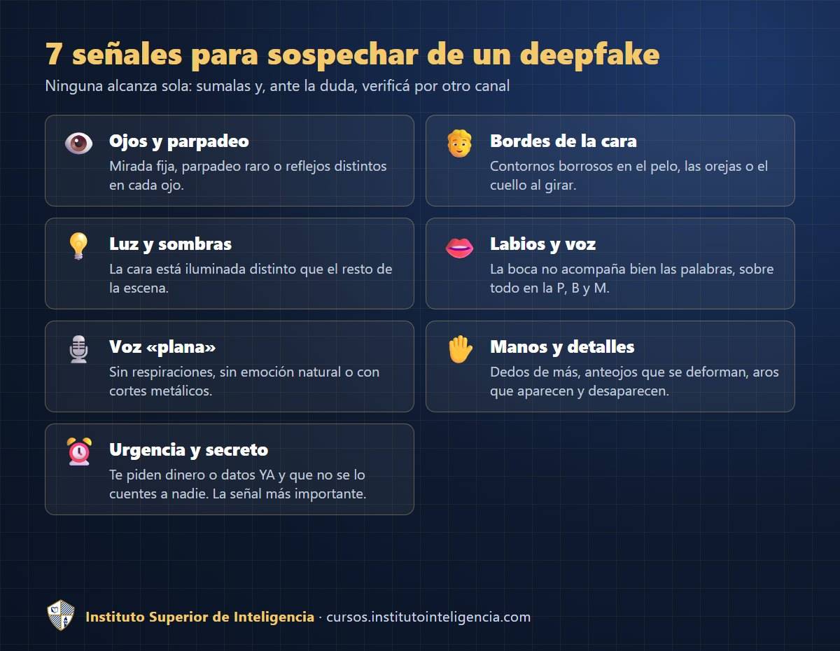 7 señales para sospechar de un deepfake