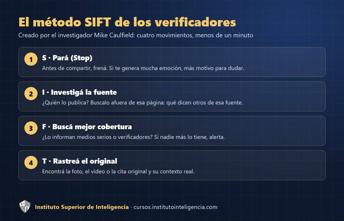 El método SIFT de los verificadores