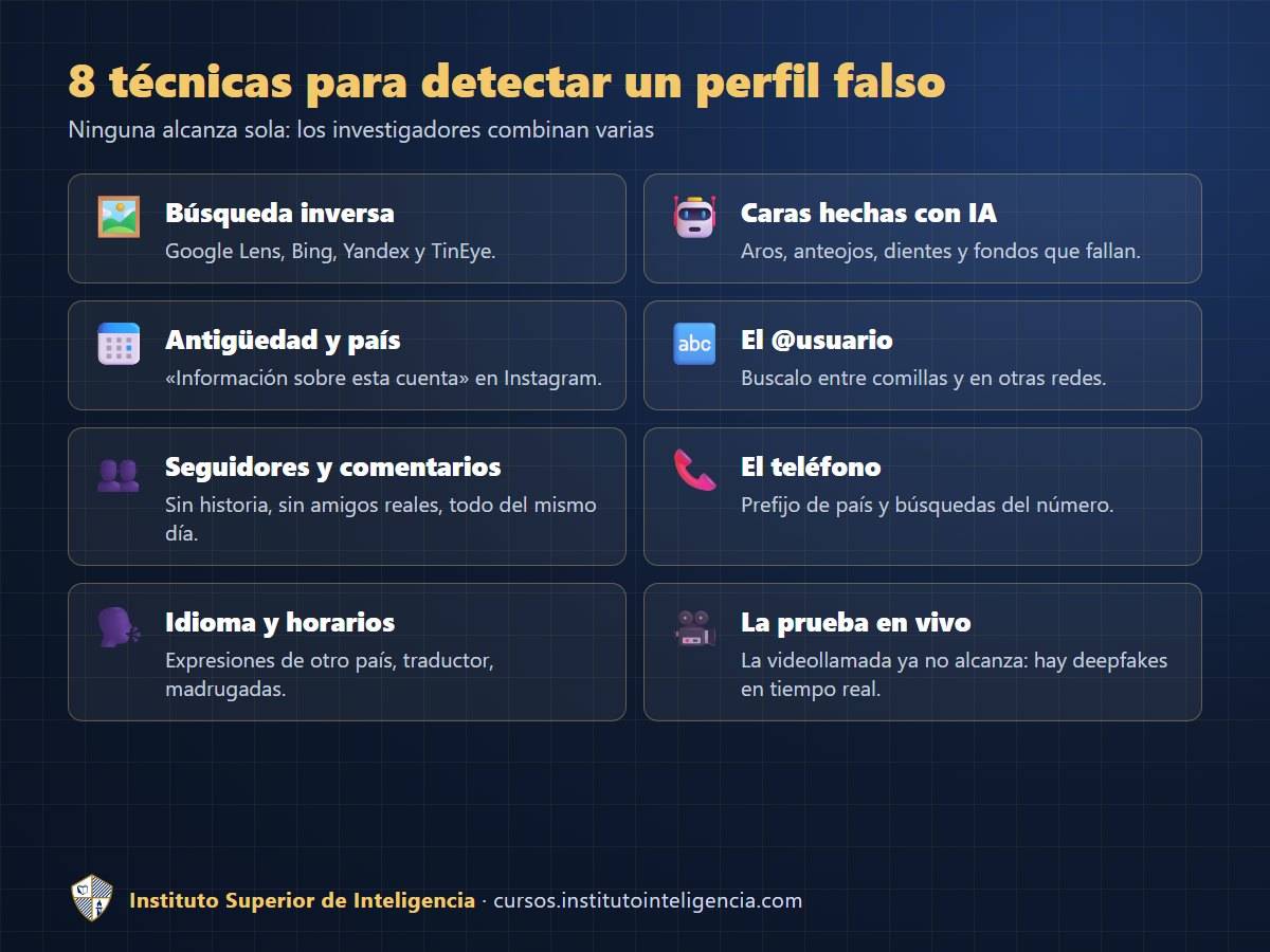 8 técnicas para detectar un perfil falso