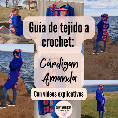 Guía de tejido a crochet: cárdigan Amanda