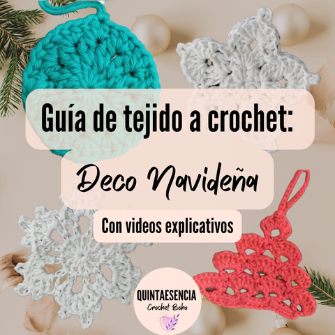 Guía de tejido a crochet: deco navideña