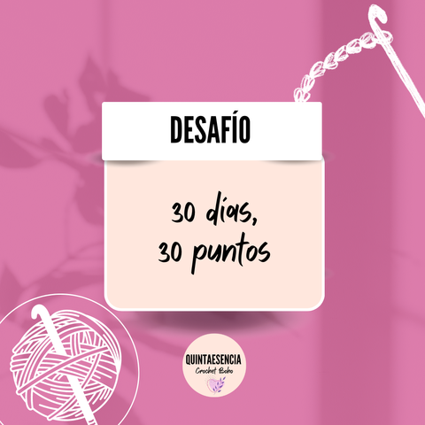 Desafío 30 días, 30 puntos de crochet