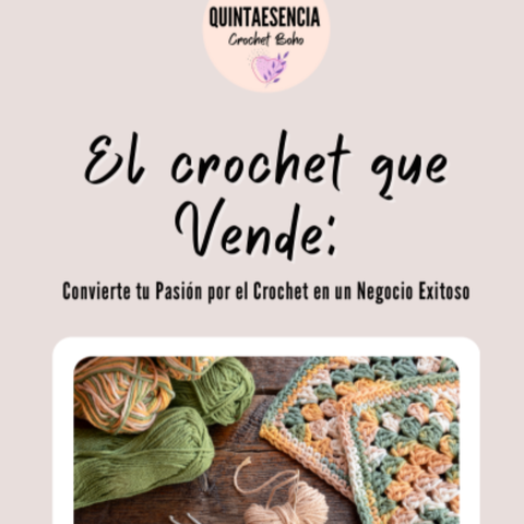 El Crochet que vende - 8 videos + PDF
