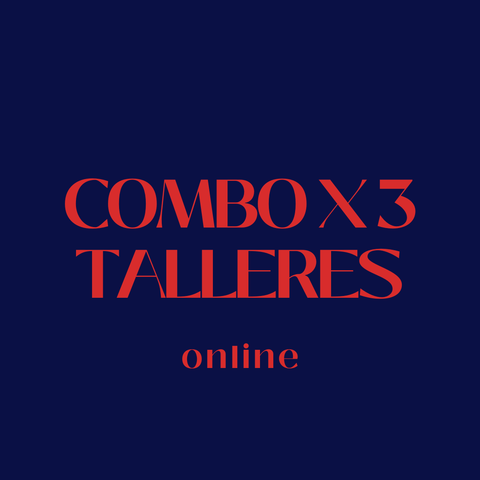 COMBO: 3 TALLERES PARA ACCIONAR.