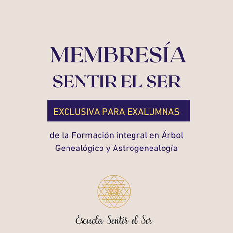 Membresía Sentir el Ser