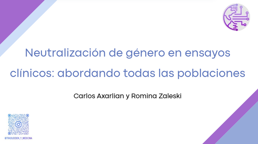 Neutralización de género en ensayos clínicos: abordando todas las poblaciones