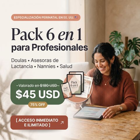 Combo Especialización Perinatal en Español: 6 Formaciones para Profesionales en EE. UU.