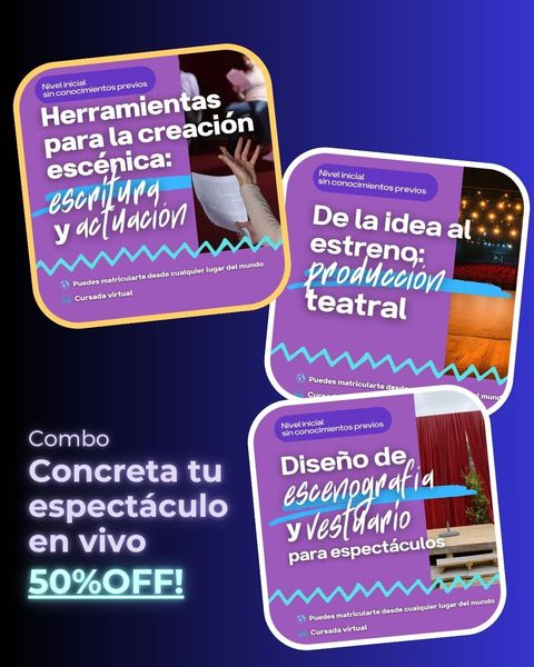Combo concreta tu espectáculo en vivo