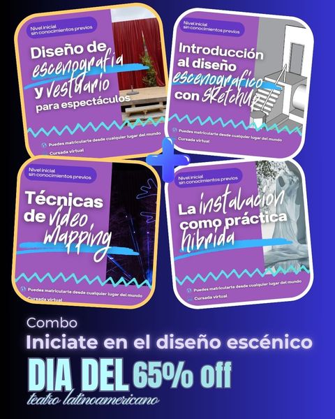 Combo iniciate en el diseño escénico