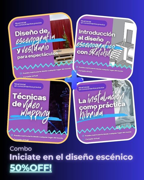 Combo iniciate en el diseño escénico
