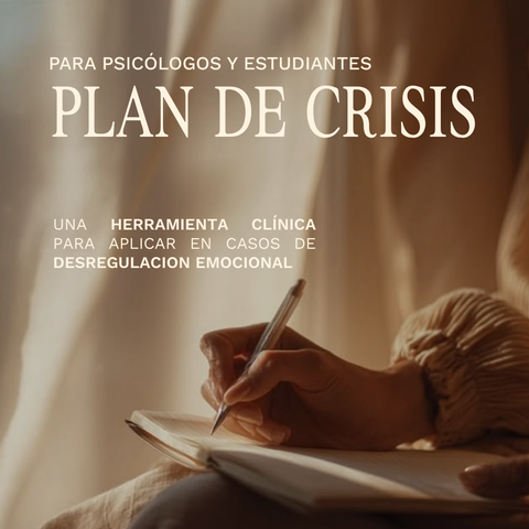 Mi Plan de Crisis || PSICOHERRAMIENTA para tu consultorio
