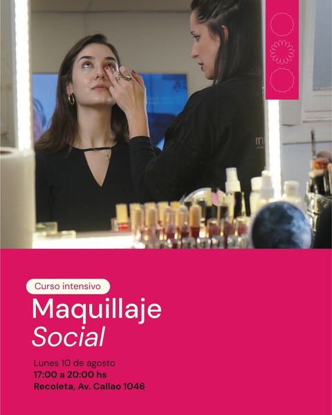 Maquillaje Social Intensivo - Lunes de 17 a 20hs