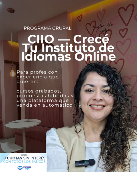 Creá tu Instituto de Idiomas Online  - Nivel 1