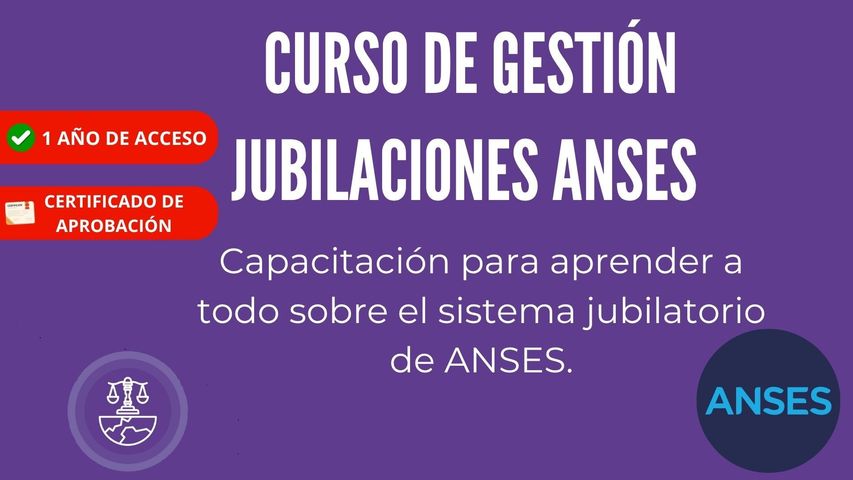 CURSO GESTIÓN JUBILACIONES ANSES 2026