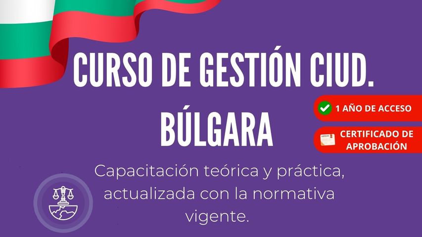 Curso: Gestión de Ciudadanía Búlgara