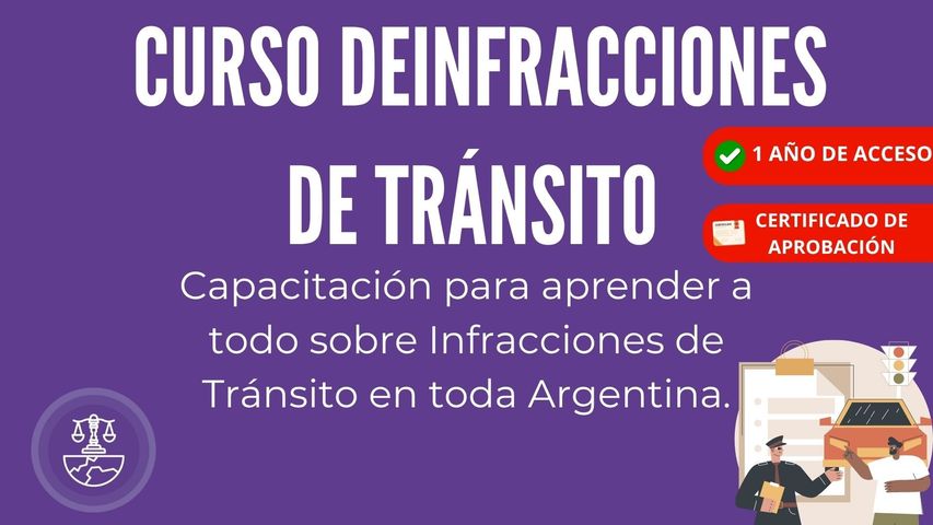 CURSO SOBRE INFRACCIONES DE TRÁNSITO