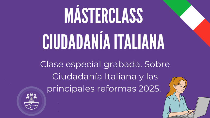 MásterClass Ciudadanía Italiana 