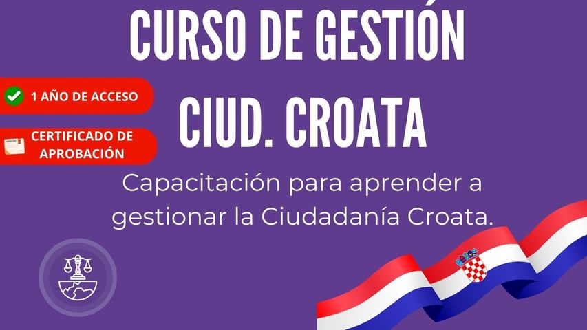 CURSO GESTIÓN CIUDADANÍA CROATA