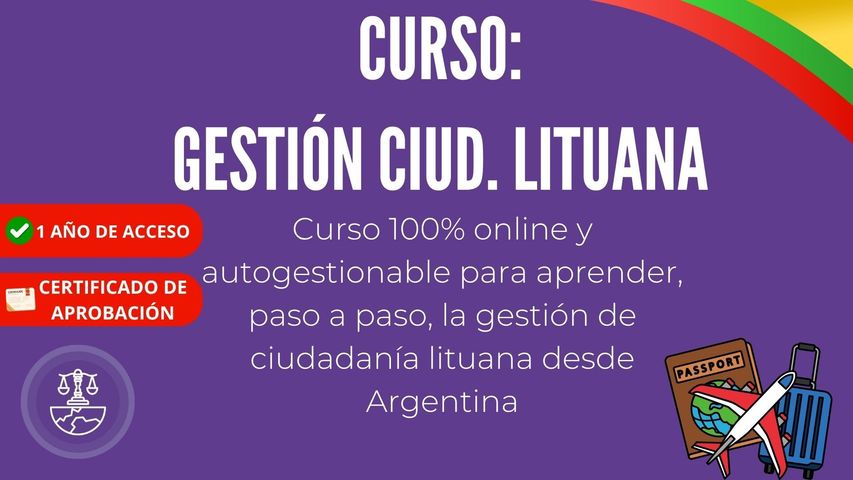 Curso Gestión Ciudadanía Lituana
