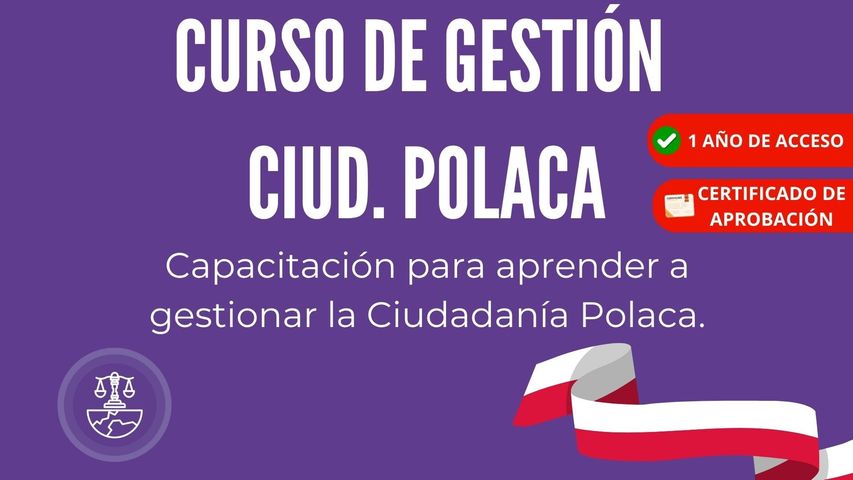 CURSO GESTIÓN CIUDADANÍA POLACA