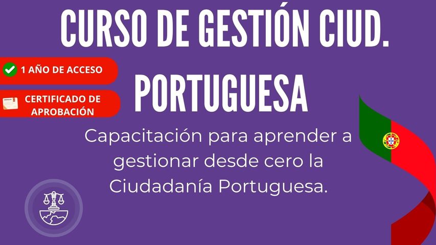 CURSO GESTIÓN CIUDADANÍA PORTUGUESA 