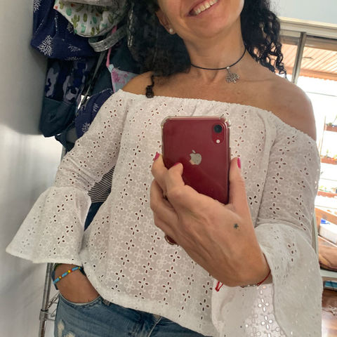 Blusa sin hombros