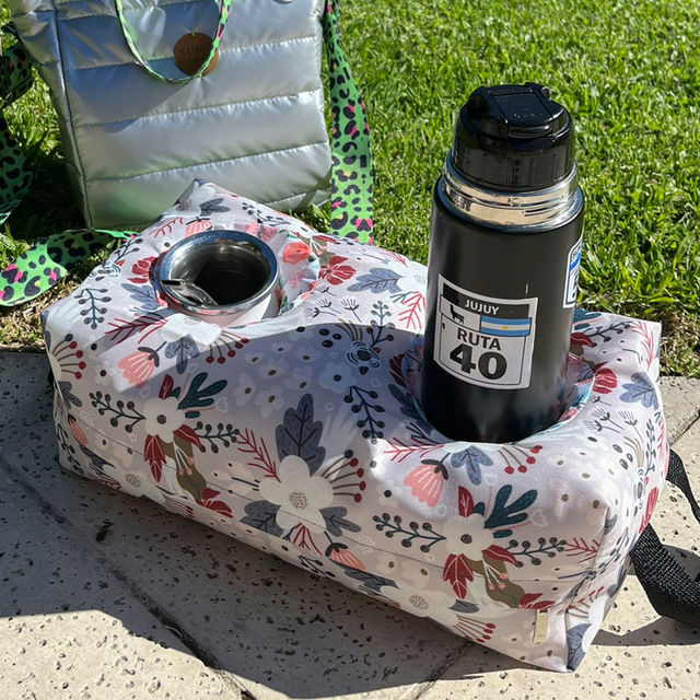 almohadón matero de viaje