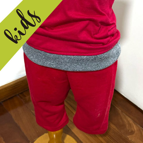 bermuda con bolsillos embutidos para kids