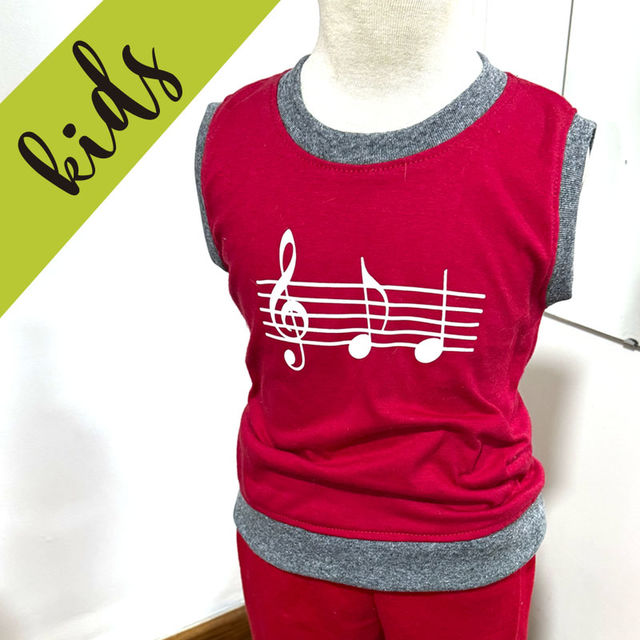 remera sin mangas para kids