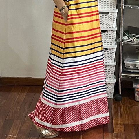 falda Roxy larga evasé con bolsillos laterales embutidos