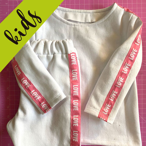 buzo cuello redondo con vivos en las mangas para kids