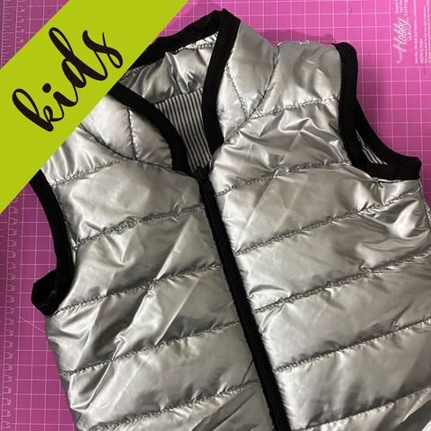 chaleco puffer forrado para kids