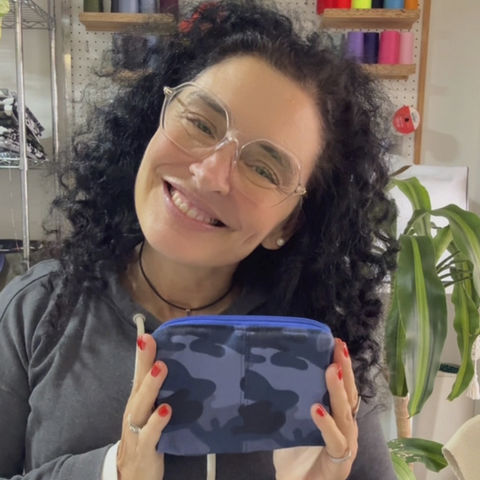 necessaire hecho con recortes del porta-taza