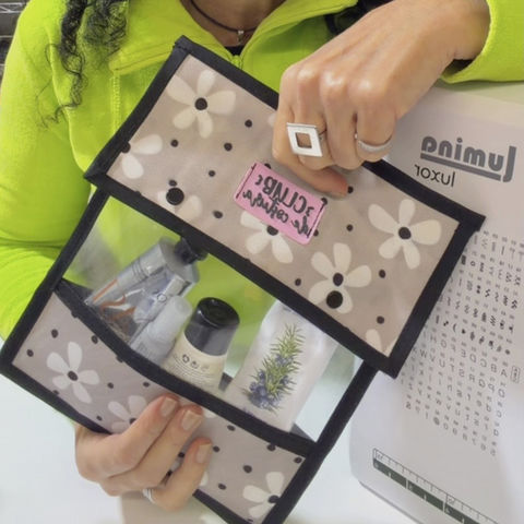 organizador cristal con tapa