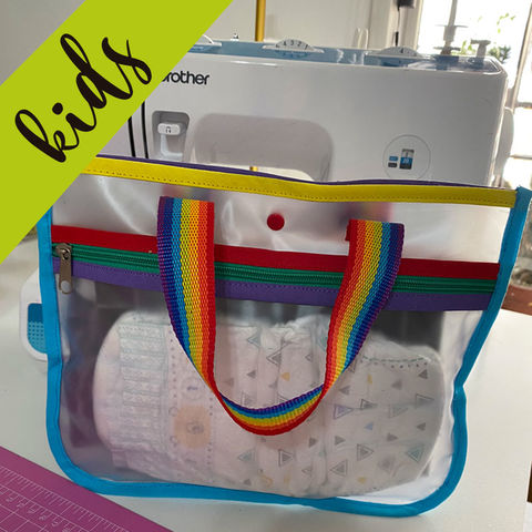 valijita con bolsillo doble en cristal para kids